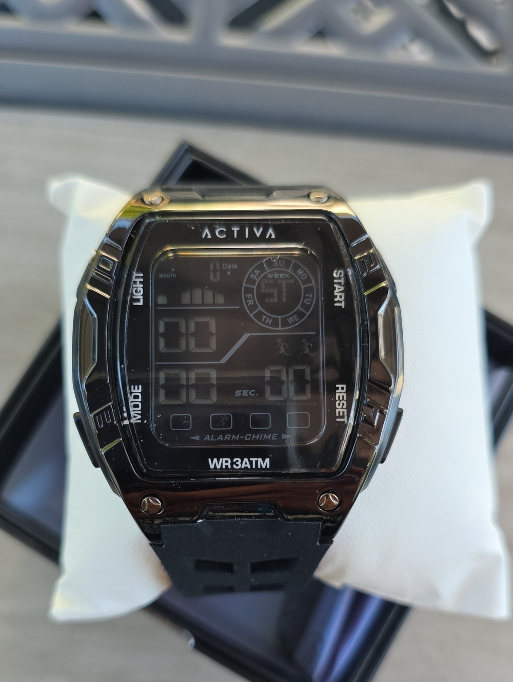 683.  Activa Zalix X Invicta Digital Men's Watch - 46mm. Black (ACW8130-004)